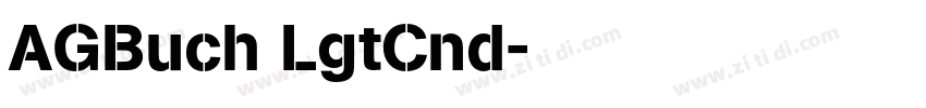 AGBuch LgtCnd字体转换